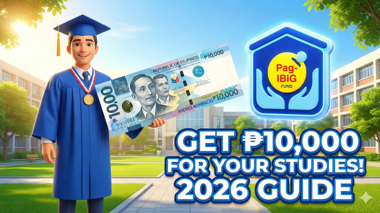 Complete guide on how to apply for a ₱10,000 Pag-IBIG Student Loan for tuition fees in 2026.