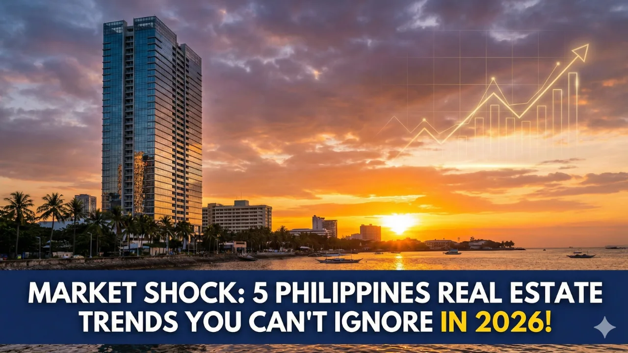 Modern Manila skyline showing the latest Philippines Real Estate Trends 2026.