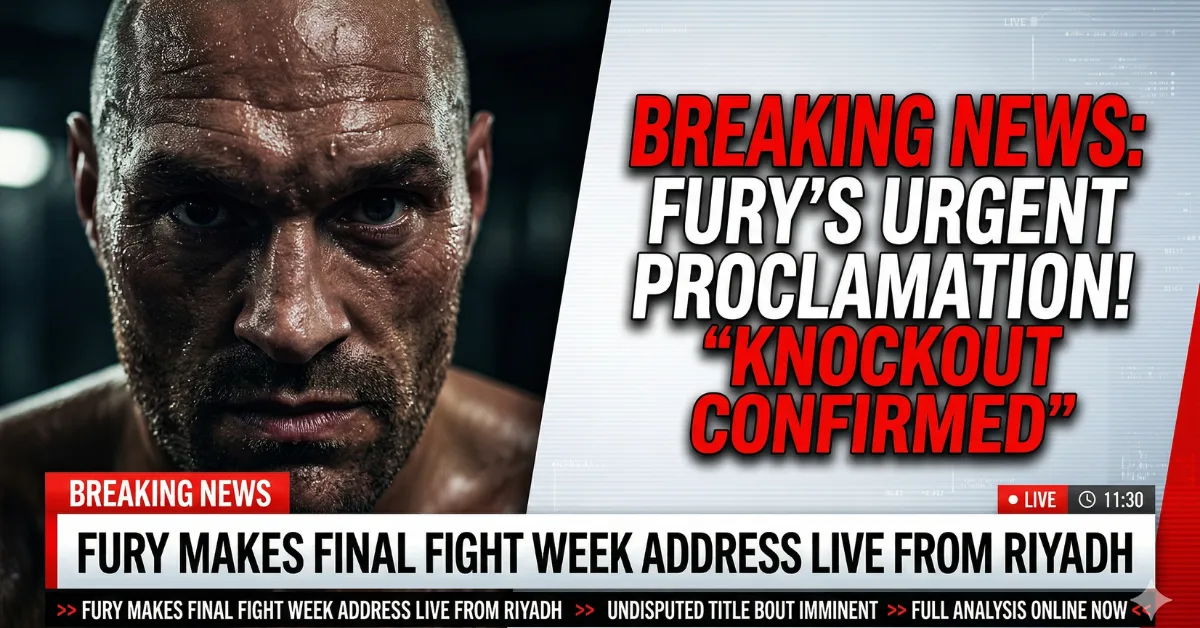 Tyson Fury News 2026